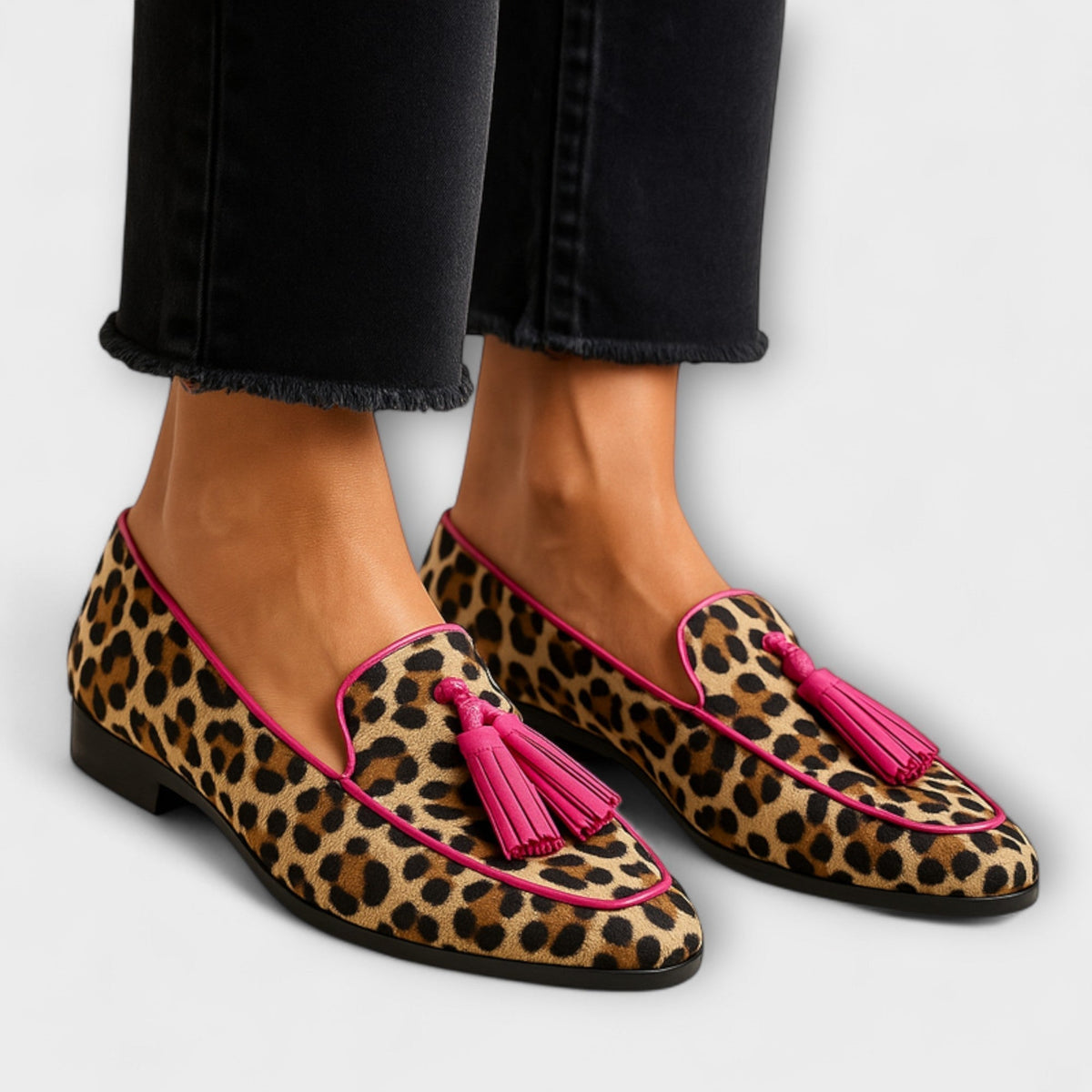 Lana Zapatillas con Estampado y Borlas Decorativas - Raúl & Sara Madrid