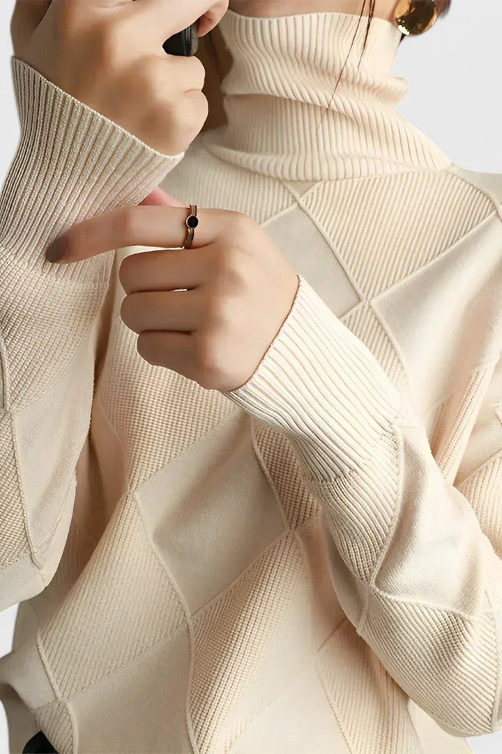 Jasmine | Jersey de Cachemira Cuello Alto