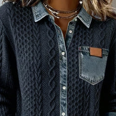 Blusa de punto de manga larga