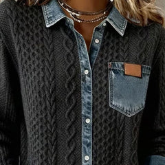 Blusa de punto de manga larga