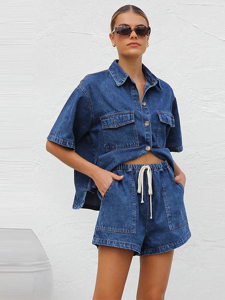 Conjunto de denim