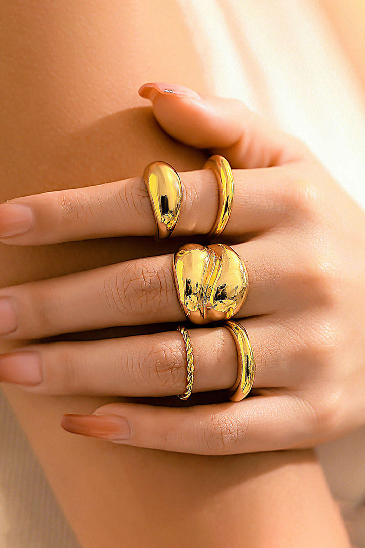 Conjunto de 4 Anillos de Metal