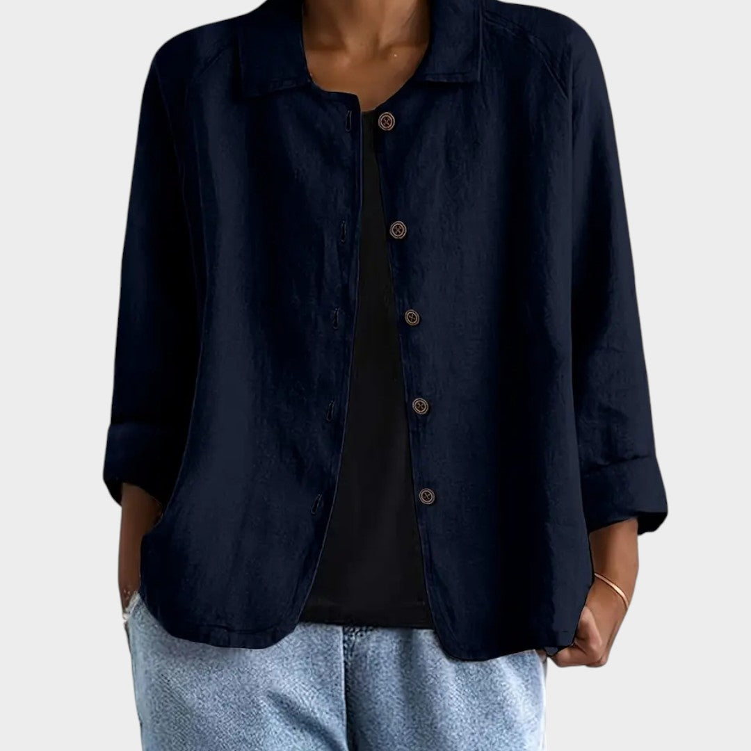 Sofia™ | Chaqueta de Lino Elegante