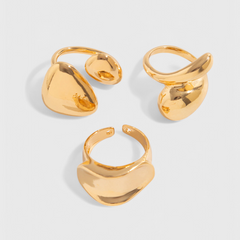Anillos de Metal con Diseño Irregular - Raúl & Sara Madrid