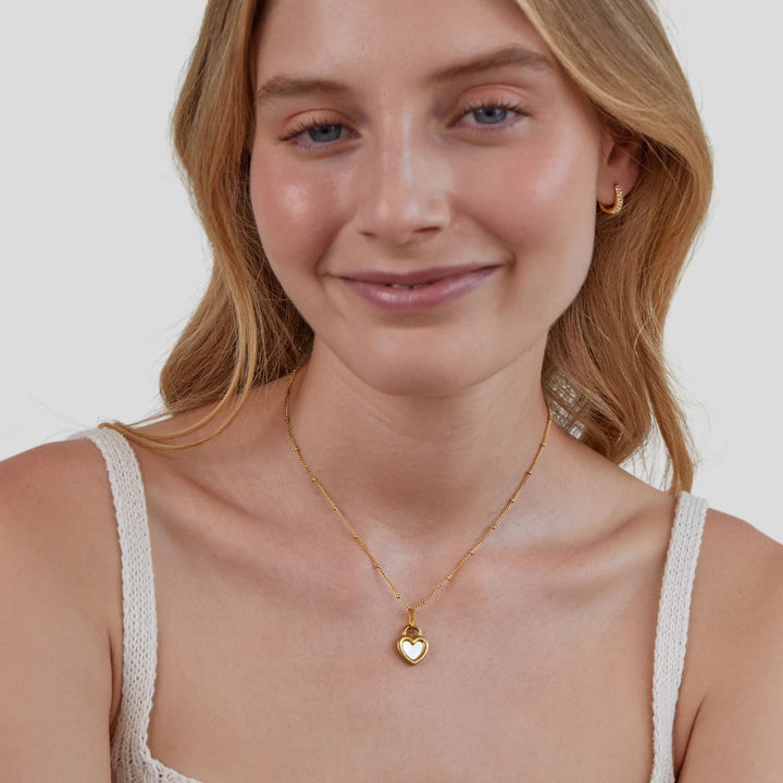 Helga – Collar dorado con doble colgante