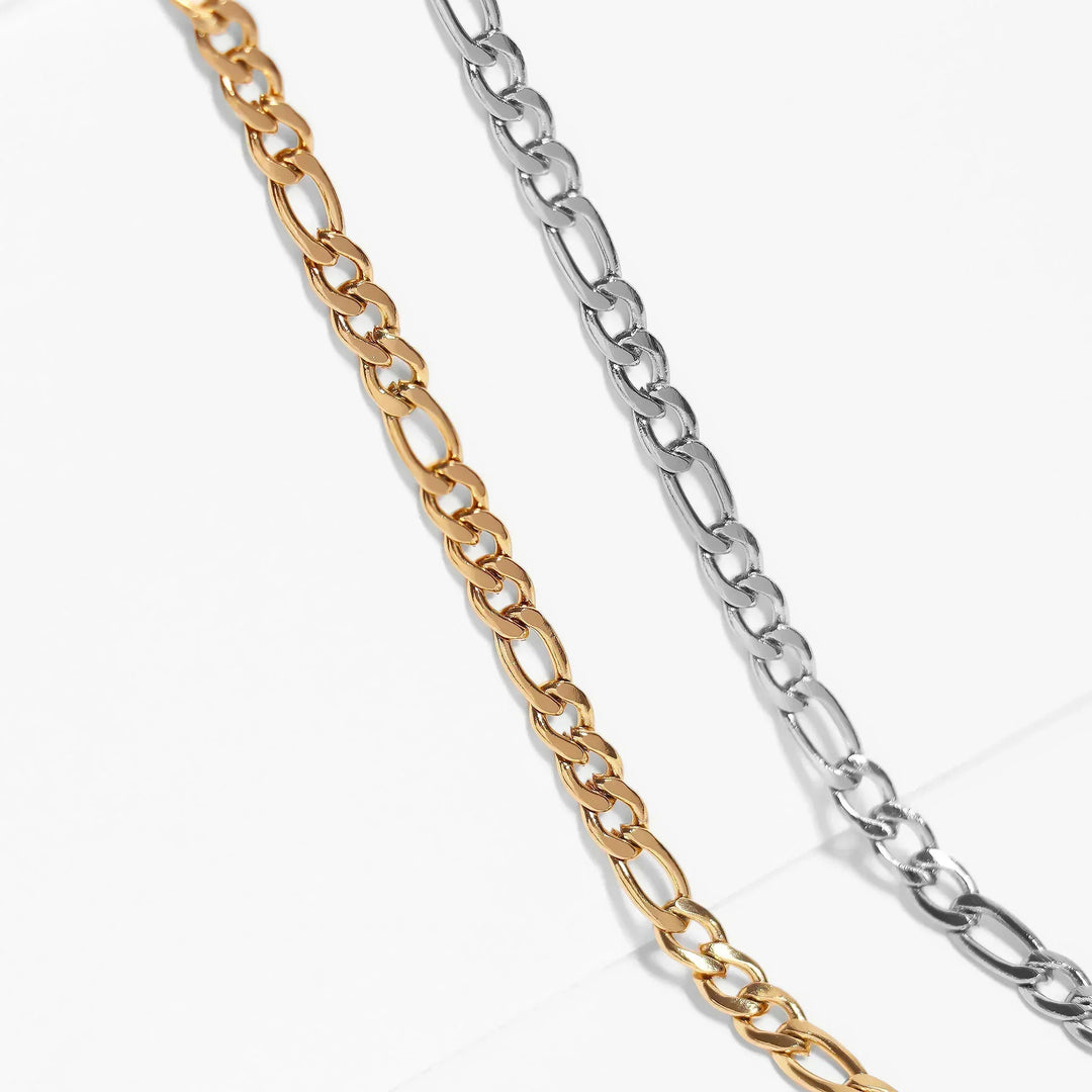 Valerie – Collar dorado de diseño minimalista con eslabones