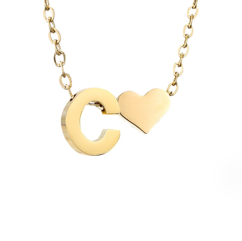 Nina – Collar dorado en diseño de V