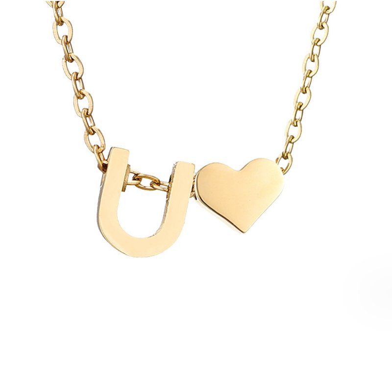 Nina – Collar dorado en diseño de V