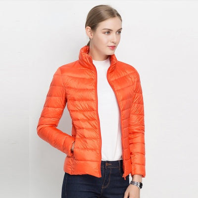 Chaqueta de plumas de cuello alto