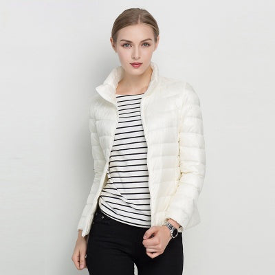 Chaqueta de plumas de cuello alto