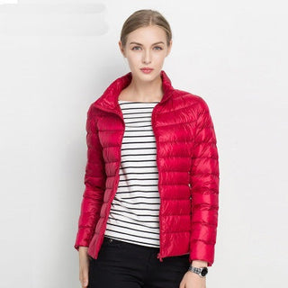 Chaqueta de plumas de cuello alto