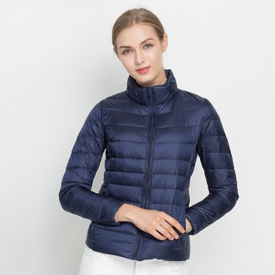 Chaqueta de plumas de cuello alto
