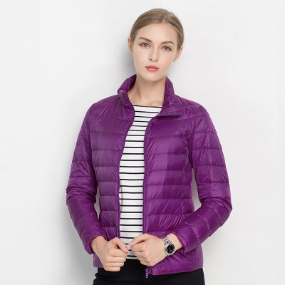 Chaqueta de plumas de cuello alto