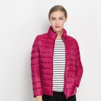 Chaqueta de plumas de cuello alto