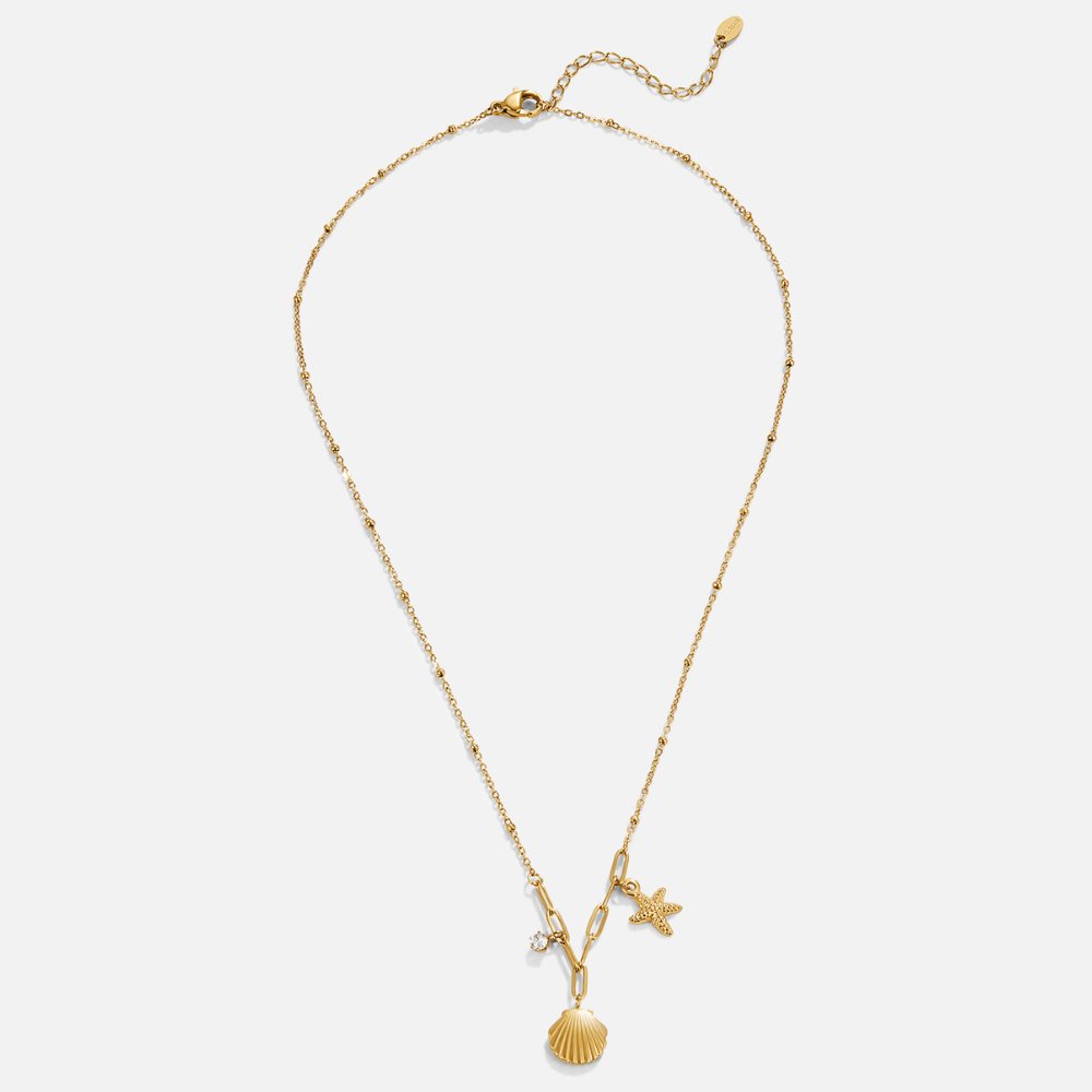 Anja – Collar dorado adornado con perlas