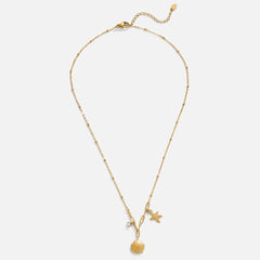 Cadena con colgante de estrella en tono dorado - Raúl & Sara Madrid