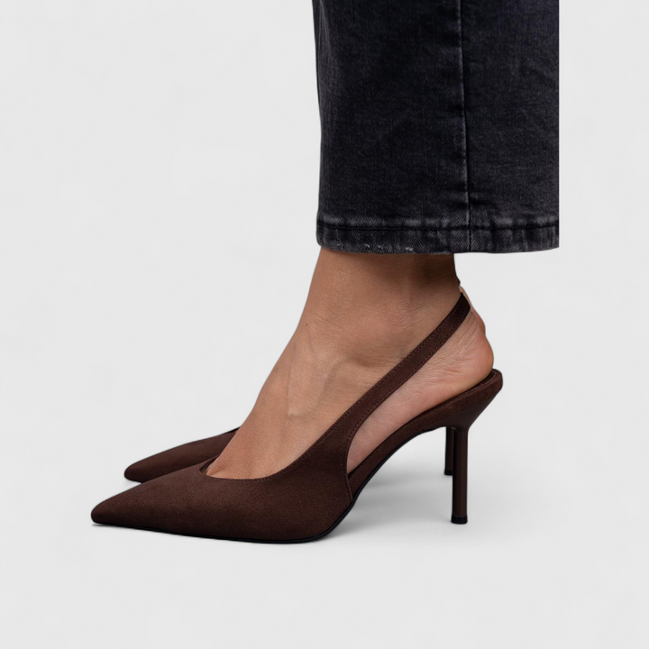 Leonor™ | Tacón Fino Slingback con Puntera Afilada