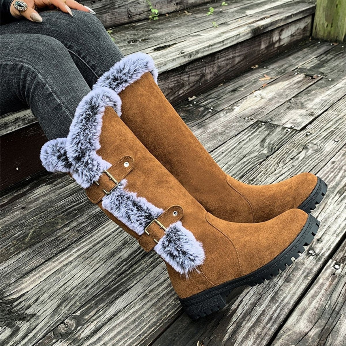 Botas de invierno de caña alta