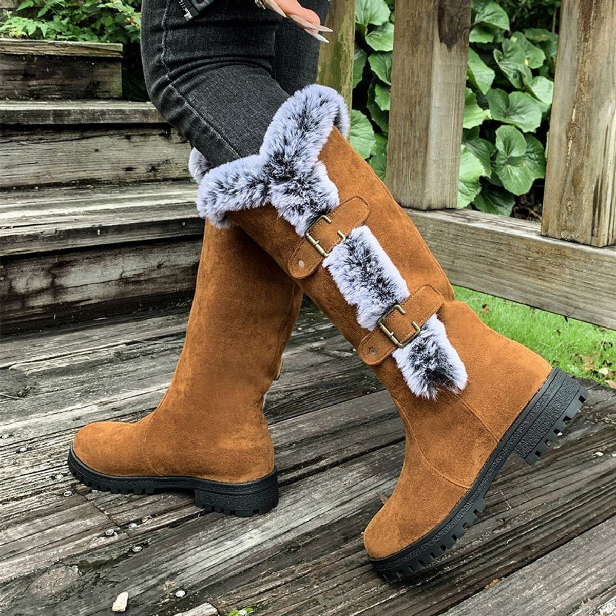 Botas de invierno de caña alta