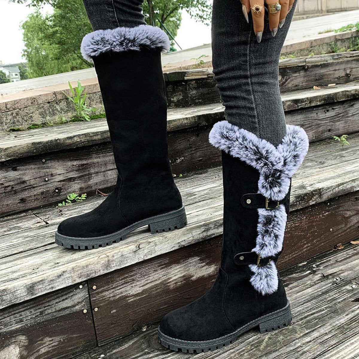 Botas de invierno de caña alta