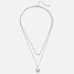Collar de plata con colgante en forma de cuadrado - Raúl & Sara Madrid