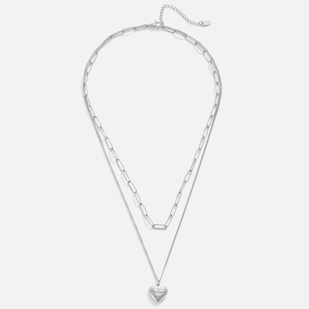 Angelika – Collar de plata con colgante en forma de cuadrado