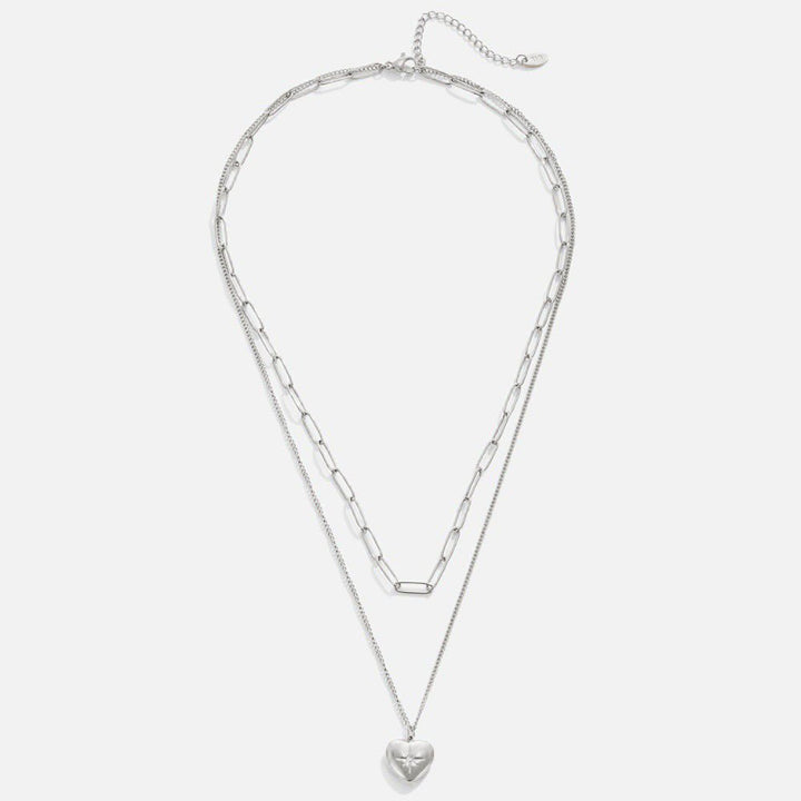 Angelika – Collar de plata con colgante en forma de cuadrado