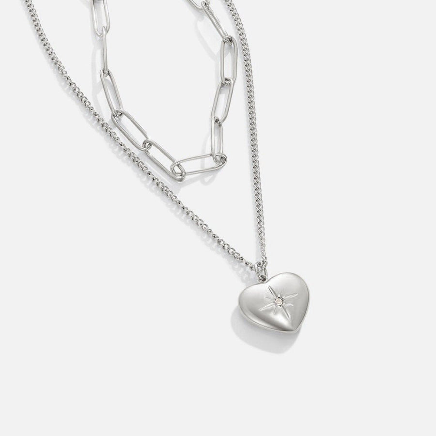 Collar de plata con colgante en forma de cuadrado - Raúl & Sara Madrid
