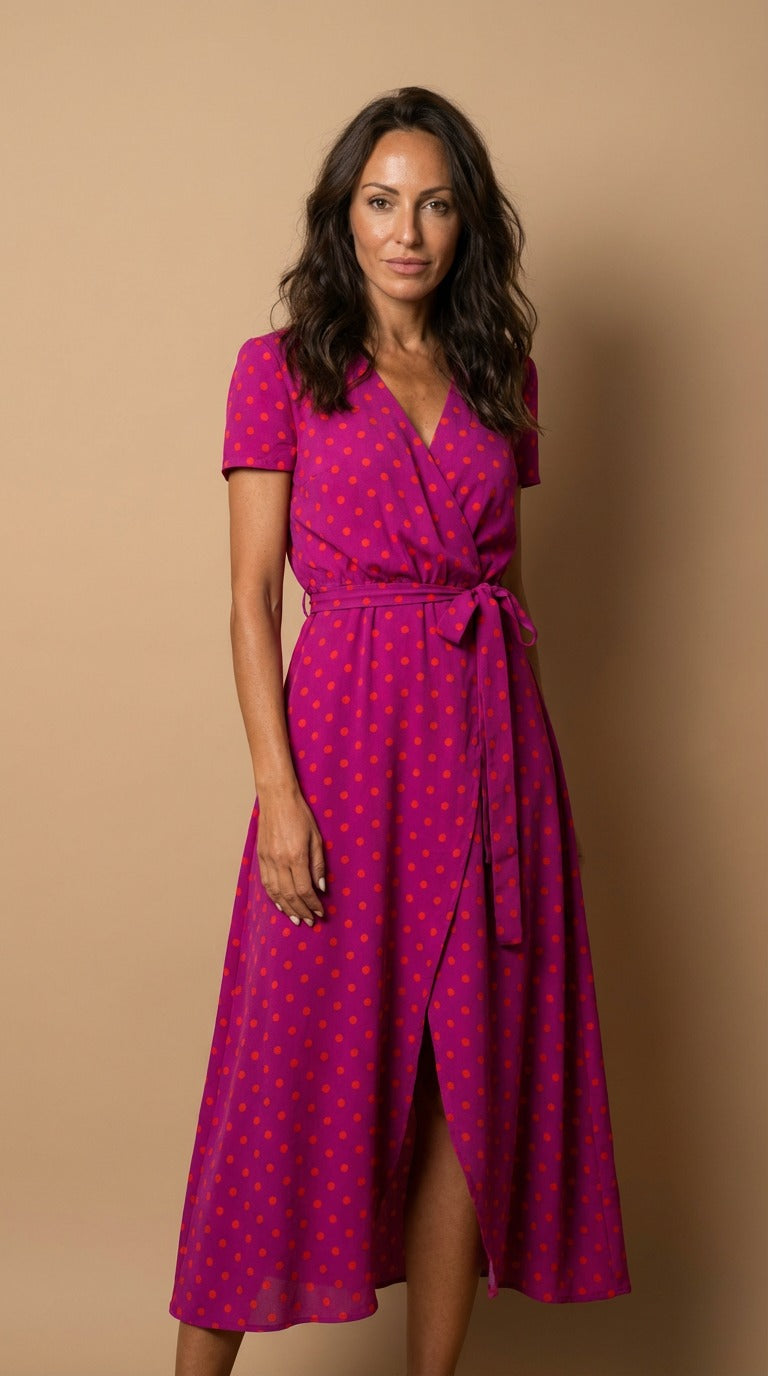 Vestido cruzado elegante - Raúl & Sara Madrid