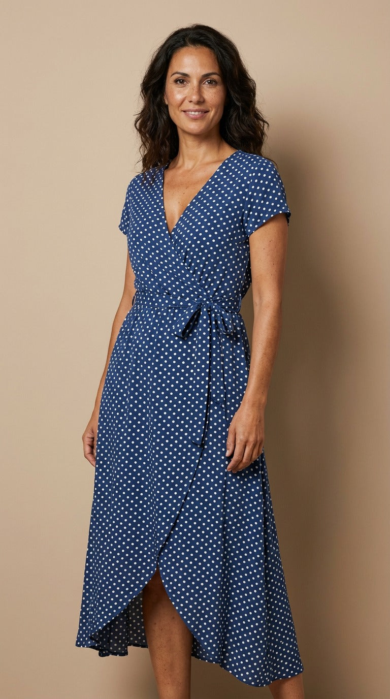 Vestido cruzado elegante - Raúl & Sara Madrid