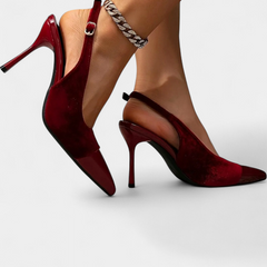 Candice Tacones Stiletto de Terciopelo con Diseño Patchwork - Raúl & Sara Madrid