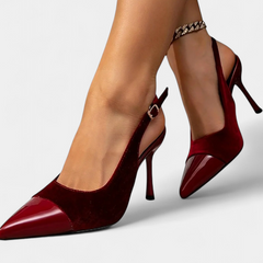 Candice Tacones Stiletto de Terciopelo con Diseño Patchwork - Raúl & Sara Madrid