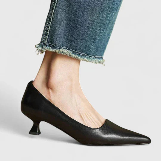 Rosalba™ | Kitten Heel Orthopedic Slip-On