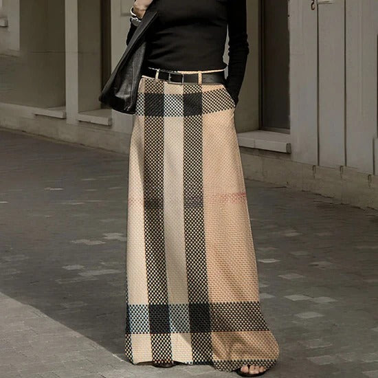Falda larga de gasa elegante – ligera y fluida