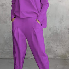Emilie · Conjunto elástico de cuello redondo