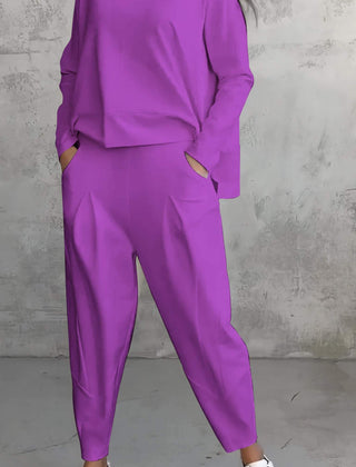 Emilie · Conjunto elástico de cuello redondo