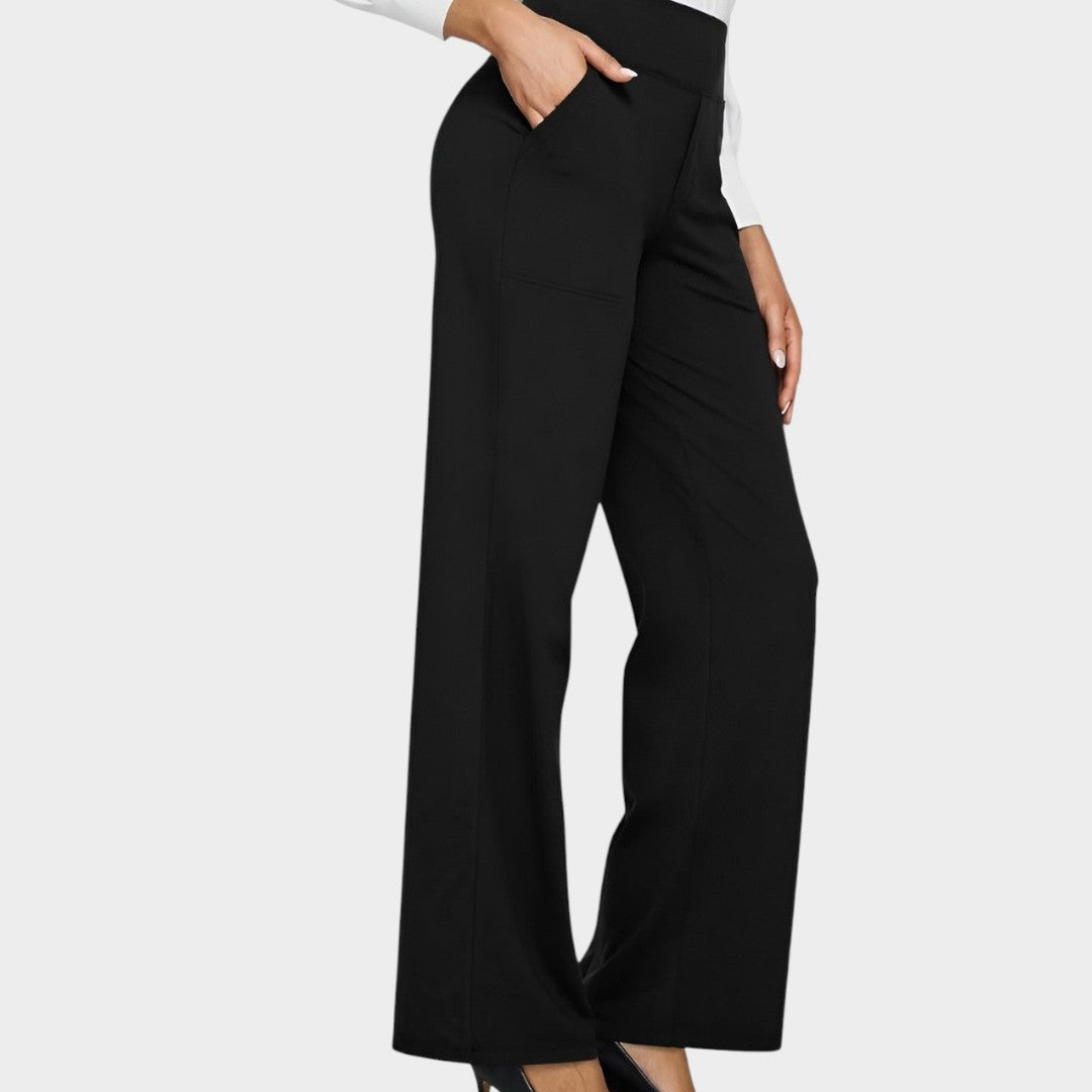 Calista™ | Pantalones de mujer de pierna ancha en marrón