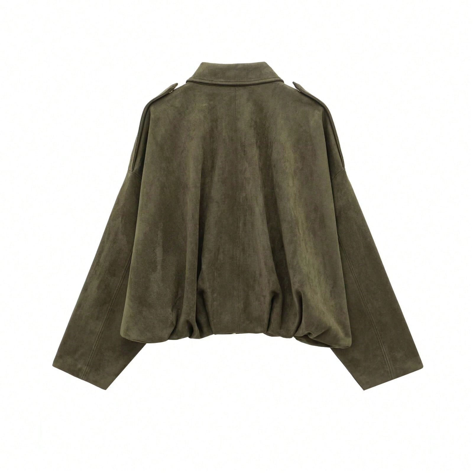 Chaqueta de ante con cremallera