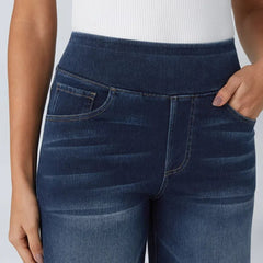 Jeans wide leg de cintura alta