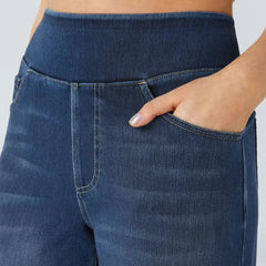 Jeans wide leg de cintura alta