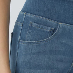 Jeans wide leg de cintura alta