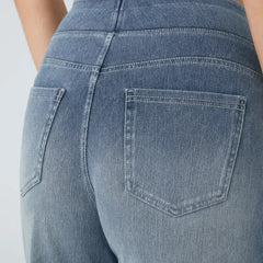 Jeans wide leg de cintura alta