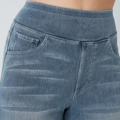 Jeans wide leg de cintura alta