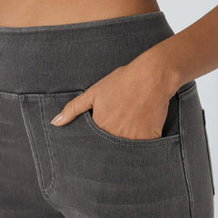 Jeans wide leg de cintura alta