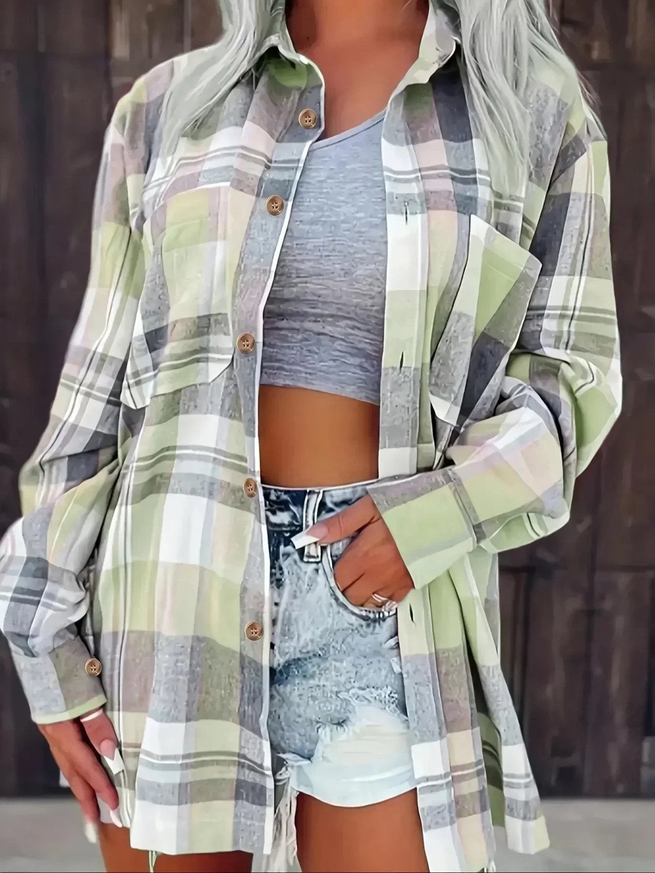 Sobrecamisa de manga larga
