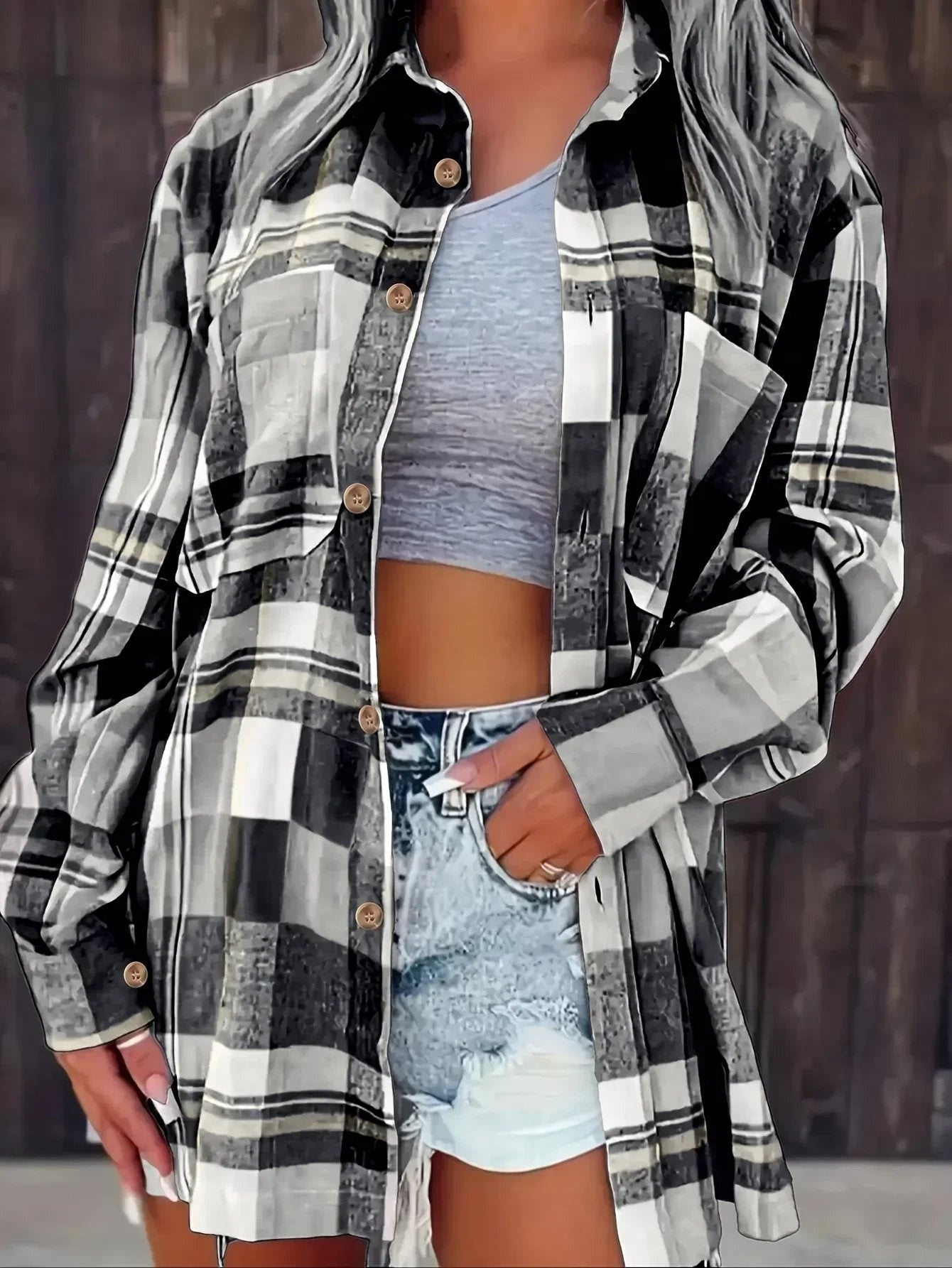 Sobrecamisa de manga larga