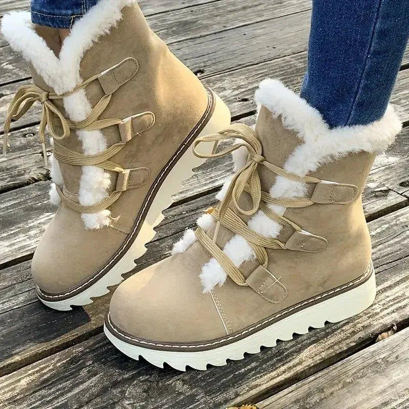 Botines de invierno con forro de borreguito