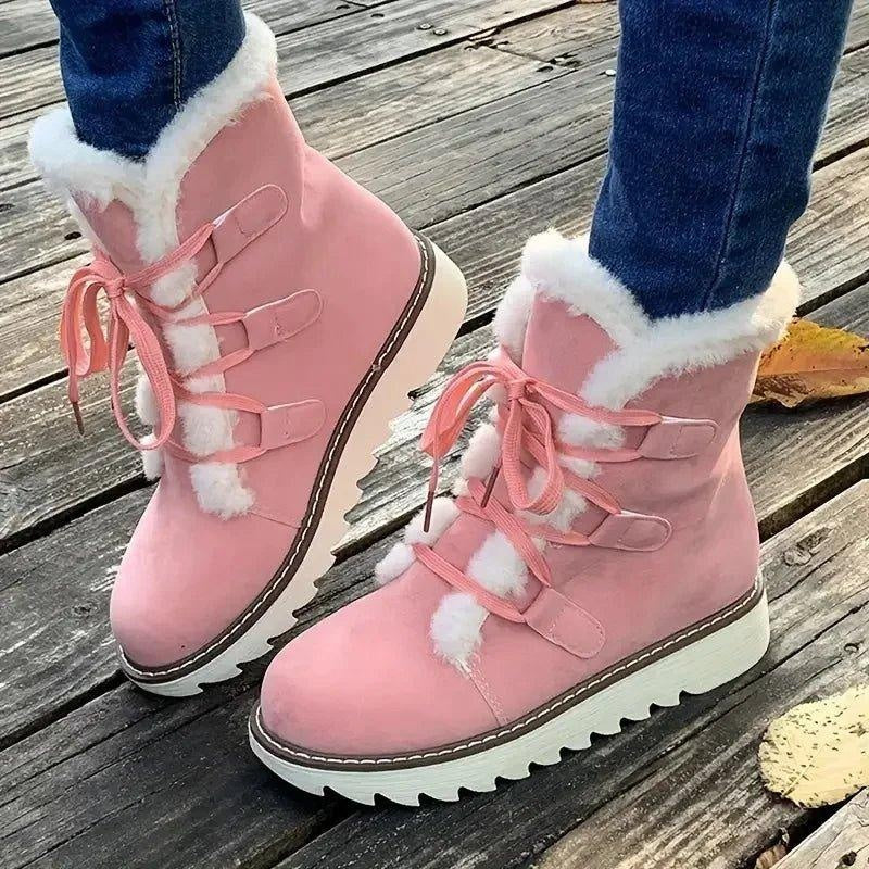 Botines de invierno con forro de borreguito