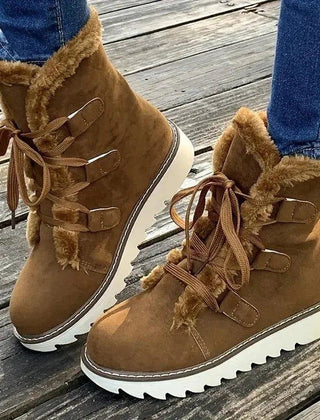 Botines de invierno con forro de borreguito