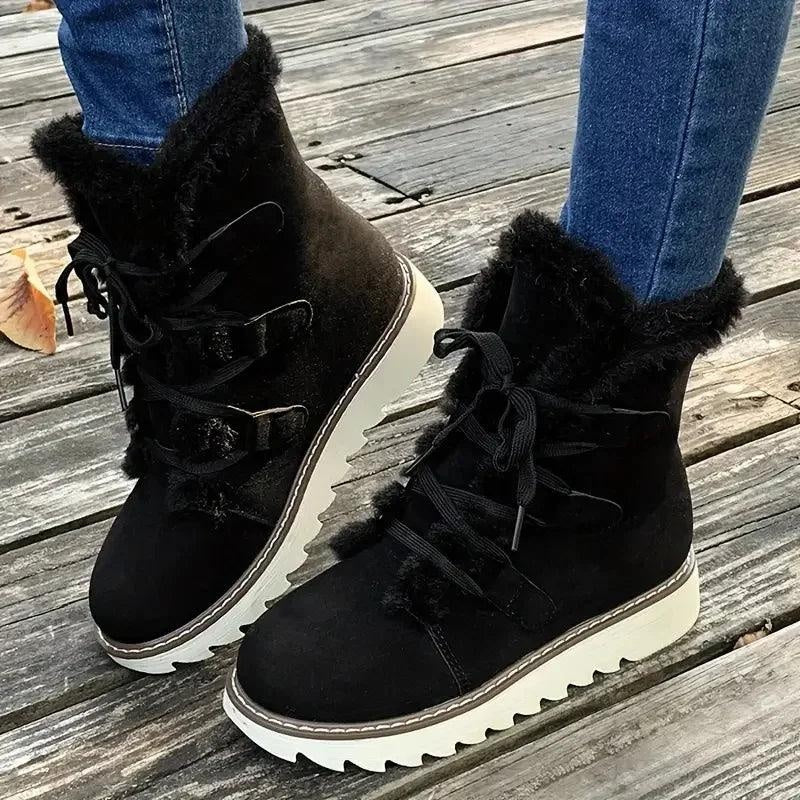 Botines de invierno con forro de borreguito
